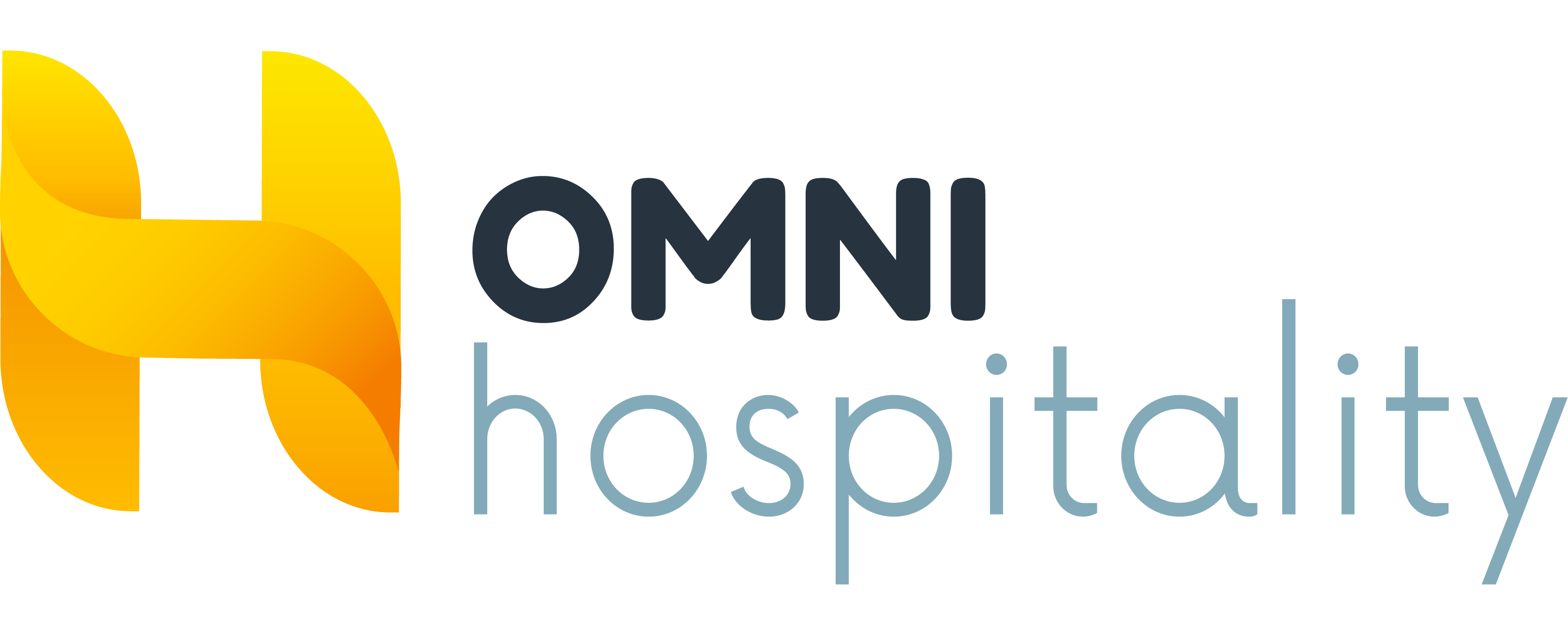 Omni Hospitality logo with abstract letter H